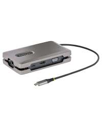 StarTech.com USB-C Multiport Adapter with USB-C DP Alt Mode Video Output / 4K HDMI 2.0 / VGA, USB-C Dual Monitor Docking Station, 100W PD Pass-Through, USB Type C Mini Dock/MST Adapter Hub - 2x USB-A 10Gbps, GbE (DKM31C3HVCPD) - Docking station - USB-C 3.
