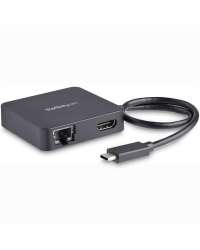 StarTech.com USB C Multiport Adapter - Portable USB-C Mini Dock 4K HDMI Video - Gigabit Ethernet, USB 3.0 Hub (1x USB-A 1x USB-C) - USB Type-C Multiport Adapter - Thunderbolt 3 Compatible