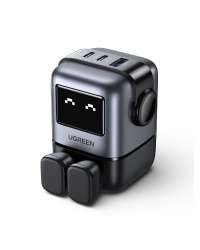 Ugreen USB-A+2C 65W UNO GAN CHARGER Mobile phone, Laptop, Tablet Black AC, USB Indoor