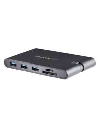 StarTech.com USB C Multiport Adapter - USB Type-C Mini Dock with HDMI 4K or VGA 1080p Video - 100W Power Delivery Passthrough, 3-port USB 3.0 Hub, GbE, SD & MicroSD - Laptop Travel Dock