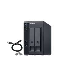 QNAP TR-002 storage drive enclosure HDD/SSD enclosure Black 2.5/3.5"
