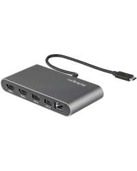 StarTech.com Thunderbolt 3 Mini Dock - Portable Dual Monitor Docking Station w/HDMI 4K 60Hz, 2x USB-A Hub (3.0/2.0), GbE - 11in/28cm Cable - TB3 Multiport Adapter - Mac/Windows