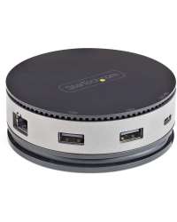 StarTech.com USB C Multiport Adapter - USB 3.1 Gen 2 10Gbps Type-C Mini Dock with 4K 60Hz HDMI/DisplayPort or 1080p VGA - 75W PD Passthrough, 3-Port USB Hub, GbE - Mobile Docking Station