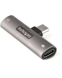 StarTech.com USB C Audio & Charge Adapter, USB-C Audio Adapter w/ 3.5mm TRRS Headphone/Headset Jack and 60W USB Type-C Power Delivery Pass-through Charger, For USB-C Phone/Tablet/Laptop - USB-C to Audio & Charging (CDP235APDM) - Docking station - USB-C