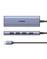 Ugreen 20956A interface hub USB Type-C 5000 Mbit/s Silver