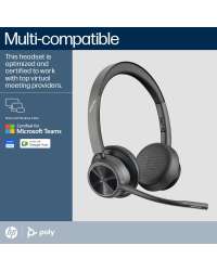 Poly Voyager 4320 Microsoft Teams Certified Headset +BT700 dongle +Charging Stand