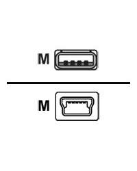 Cisco - USB cable - USB (M) to mini-USB Type B (M) - 1.83 m - for Cisco 1921, 1921 4-pair, 1921 ADSL2+, 1941, Catalyst 2960, 2960G, 2960S