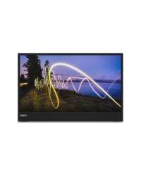 Lenovo ThinkVision M15 - LED monitor - 15.6 - portable - 1920 x 1080 Full HD (1080p) @ 60 Hz - IPS - 250 cd/m² - 1000:1 - 6 ms - 2xUSB-C - raven black