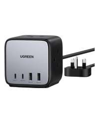 Ugreen 90906 mobile device charger Universal Grey, Silver AC Fast charging Indoor