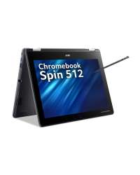 Acer Chromebook Spin 512 R856TN-TCO - Flip design - Intel N-series - N100 / up to 3.4 GHz - Chrome OS - UHD Graphics - 4 GB RAM - 64 GB eMMC - 12 IPS touchscreen 1366 x 912 (HD+) - Wi-Fi 6E - shale...