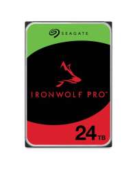 Seagate IronWolf Pro ST24000NT002 - Hard drive - 24 TB - internal - 3.5" - SATA 6Gb/s - 7200 rpm - buffer: 512 MB - with 3 years Seagate Rescue Data Recovery
