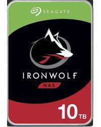 Seagate IronWolf ST10000VN000 - Hard drive - 10 TB - internal - 3.5" - SATA 6Gb/s - 7200 rpm - buffer: 256 MB - with 3 years Seagate Rescue Data Recovery