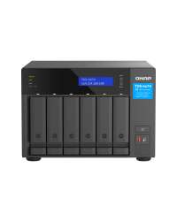 QNAP TVS-H674 - NAS server - 6 bays - SATA 6Gb/s - RAID JBOD, 0, 1, 5, 6, 10, 50, TM, RAID TP - RAM 32 GB - Gigabit Ethernet / 2.5 Gigabit Ethernet - iSCSI support