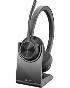 Poly Voyager 4320 UC Stereo USB-A Headset +BT700 USB-A Adapter +Charging Stand