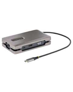 StarTech.com USB-C Dual Monitor Multiport Adapter up to 4K 60Hz USB-C DP Alt Mode Video Output & HDMI 2.0, or 1080p VGA, 100W PD Pass-Throug