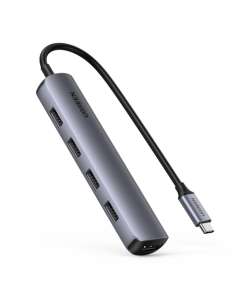 Ugreen 20197 laptop dock/port replicator Wired USB 3.2 Gen 1 (3.1 Gen 1) Type-C Grey