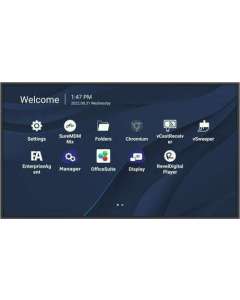 Viewsonic CDE4330 Signage Display 109.2 cm (43") Wi-Fi 450 cd/m² 4K Ultra HD Black Built-in processor Android 11