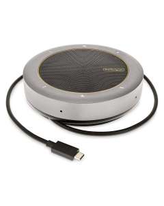 StarTech.com USB-C Conference Speaker Mini Dock, Portable Boardroom Speaker and Multiport Adapter, USB-C to VGA or 4K 60Hz HDMI, 2x USB-A (5Gbps) Hub, Mic/Speaker - Teams/Zoom/Softphone Speakerphone (DKTBRSPMPD) - Mini-dock - USB-C / Thunderbolt 3 / Th...