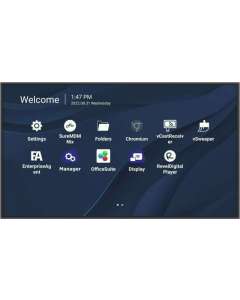 Viewsonic CDE4330 Signage Display 109.2 cm (43") Wi-Fi 450 cd/m² 4K Ultra HD Black Built-in processor Android 11
