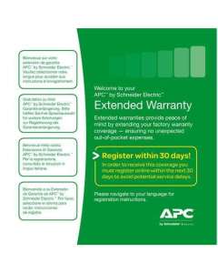 APC Warranty extension service pack, for new product purchase, 3yr, level 02