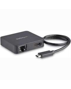 StarTech.com USB C Multiport Adapter - Portable USB-C Mini Dock 4K HDMI Video - Gigabit Ethernet, USB 3.0 Hub (1x USB-A 1x USB-C) - USB Type-C Multiport Adapter - Thunderbolt 3 Compatible