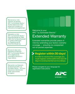 APC Warranty extension service pack, for new product purchase, 3yr, level 02