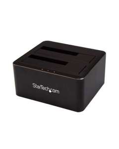 StarTech.com Dual-Bay USB 3.0 to SATA Hard Drive Docking Station, USB Hard Drive Dock, External 2.5/3.5" SATA I/II/III SSD/HDD Docking Stati