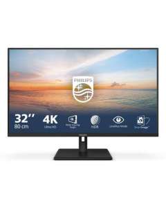 Philips 1000 series 32E1N1800LA/00 LED display 80 cm (31.5") 3840 x 2160 pixels 4K Ultra HD LCD Black