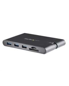 StarTech.com USB C Multiport Adapter - USB Type-C Mini Dock with HDMI 4K or VGA 1080p Video - 100W Power Delivery Passthrough, 3-port USB 3.0 Hub, GbE, SD & MicroSD - Laptop Travel Dock