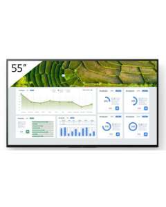 Sony FW-55BZ30L Signage Display Digital signage flat panel 139.7 cm (55") LCD Wi-Fi 440 cd/m² 4K Ultra HD Black Android 24/7