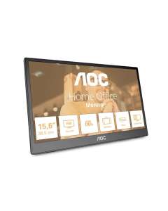 AOC T2 16T3EA computer monitor 39.6 cm (15.6") 1920 x 1080 pixels Full HD Black