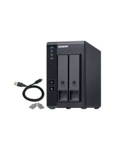 QNAP TR-002 storage drive enclosure HDD/SSD enclosure Black 2.5/3.5"