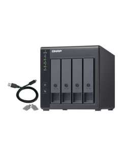 QNAP TR-004 storage drive enclosure HDD/SSD enclosure Black 2.5/3.5"
