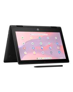 HP Fortis Flip G1m 11 inch Chromebook 29.5 cm (11.6") Touchscreen HD 4 GB LPDDR4x-SDRAM 32 GB eMMC Wi-Fi 6 (802.11ax) Black