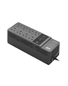 APC Back-UPS, 650VA/400W Floor/Wall Mount, 230V, 8x British BS1363A outlets, USB Type A Port, User Replaceable Battery