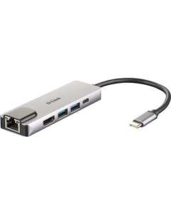 D-Link 5-in-1 USB-C Hub with HDMI/Ethernet and Power Delivery