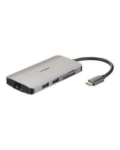 D-Link 8-in-1 USB-C Hub with HDMI/Ethernet/Card Reader/Power Delivery