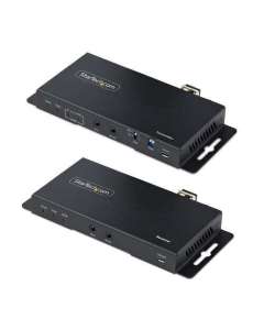 StarTech.com 4K HDMI over Fiber Extender Kit, 4K 60Hz up to 3300ft/1km (Single Mode) or 1000ft/300m (Multimode) LC Fiber Optic, HDR, HDCP, 3