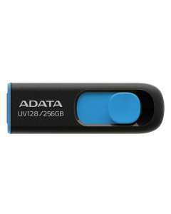 ADATA UV128 USB flash drive 256 GB USB Type-A 3.2 Gen 1 (3.1 Gen 1) Black, Blue