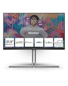AOC U32U3CV computer monitor 80 cm (31.5") 3840 x 2160 pixels 4K Ultra HD LCD Black
