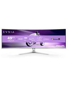Philips Evnia 8000 49M2C8900/00 computer monitor 124.2 cm (48.9") 5120 x 1440 pixels Dual QHD QD-OLED White