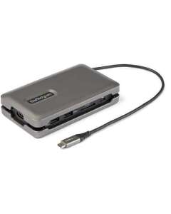 StarTech.com USB C Multiport Adapter - USB C to 4K 60Hz HDMI 2.0 - 2-Port 10Gbps USB Hub - 100W Power Delivery Pass-through - GbE - SD/Micro
