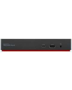 Lenovo 40B20135UK laptop dock/port replicator Wired USB 3.2 Gen 1 (3.1 Gen 1) Type-A + Type-C Black