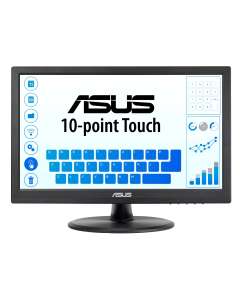 ASUS VT168HR computer monitor 39.6 cm (15.6") 1366 x 768 pixels WXGA LED Touchscreen Black