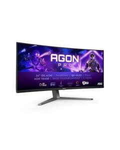 AOC AGON PRO AG346UCD computer monitor 86.4 cm (34") 3440 x 1440 pixels Wide Quad HD QD-OLED Black, Grey