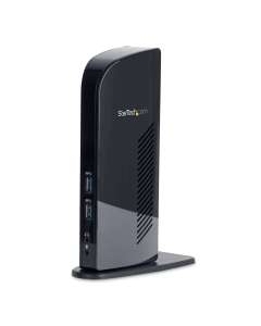 StarTech.com Dual Monitor USB 3.0 Docking Station with HDMI - DVI - 6 x USB Ports~Dual Monitor USB 3.0 Laptop Docking Station with HDMI & DVI/VGA, 6x USB-A Hub, GbE, Audio, Universal Type-A Dock - Windows/macOS/ChromeOS