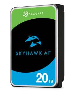 Seagate SkyHawk AI ST20000VE004 - Hard drive - 20 TB - internal - 3.5" - SATA 6Gb/s - buffer: 512 MB - with 3 years Seagate Rescue Data Recovery