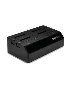 StarTech.com 4-Bay USB 3.0 to SATA Hard Drive Docking Station, USB Hard Drive Dock, External 2.5/3.5" SATA III SSD/HDD Docking Station, Hot-