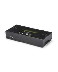 StarTech.com 1:1 Standalone Hard Drive Duplicator and Eraser, SAS and SATA HDD/SSD Cloner/Copier, Hard Drive Duplicator and Sanitizer, LCD D