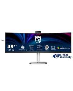 Philips 49B2U6900CH/00 computer monitor 124 cm (48.8") 5120 x 1440 pixels Dual QHD LCD Black